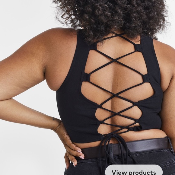 H&M Lacing Detail Corset Top - Picture 3 of 3